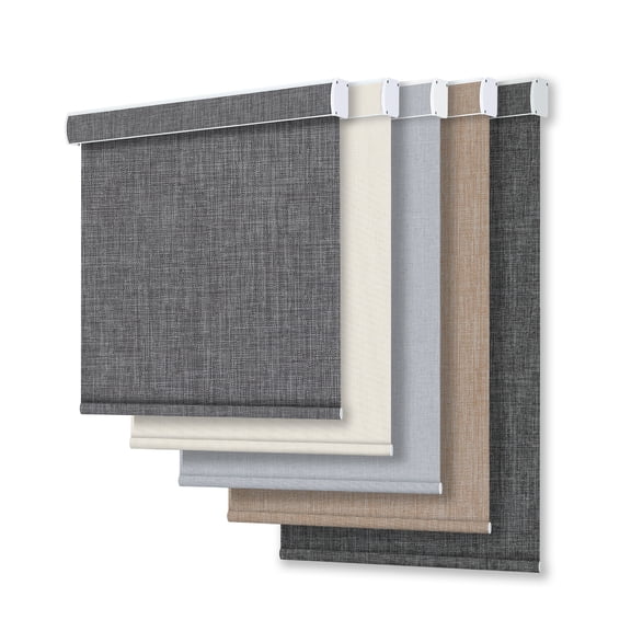 Allesin zen Blackout Roller Shades for Windows (Pepper Gray 23x72)