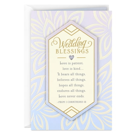 DaySpring Religious Wedding Card (A Lifetime of Blessings)
