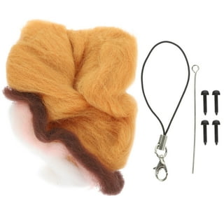 Cute Dog Felting Kits for Beginners Merino Wool Roving with Instruction 