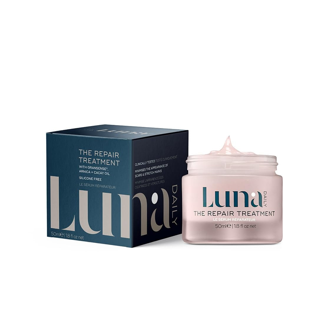 Luna Daily The Repair MMF7 Treatment | Intensive Hydration & Soothing Cream for Dry & Sensitive Skin | Natural Ingredients, Vegan, Fragrance-Free, 1.8 fl oz