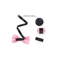 thumbnail image 3 of Allegra K Men's Formal Solid Pre-Tied Bow Ties Bowties Adjustable Strap, 3 of 5