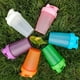 thumbnail image 5 of Injueey Botella hermética de la coctelera de la bebida de los PP para los batidos de proteínas On Go tapa hermética tamaño portátil Cocina y Comedor Rosa, 5 of 6