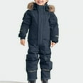 thumbnail image 2 of Youmylove Soft Comfy Snowsuit Children Boys Ski Suit Thermal Ski Winter Warm Snow Overall Windproof Suit Removable Hood Mud Suit Outdoor Toddler Jumpsuits Clothing Playwear, 2 of 6