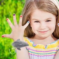 WRITWAA Stuffed Animal Snap Bracelet Grey Plush 1 Set