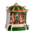 thumbnail image 4 of Bola de nieve navideña con linterna y música, adorno navideño decorativo iluminado Verde, 4 of 9