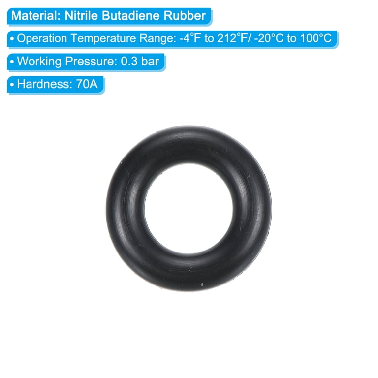 Uxcell Nitrile Rubber O-Rings – 94mm OD X 86mm ID X 4mm Width, 70A Hardness, Pack Of 5 For Seals, Pumps & Plumbing