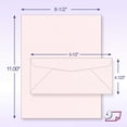 thumbnail image 2 of NextFiber Letter Heads & Envelopes Rose, 2 of 5