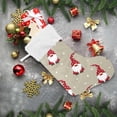 thumbnail image 5 of SKYSONIC Christmas Stocking Set of 2, Christmas Gnome Xmas Stockings and Plush Fur Cuff Stockings Fireplace Decorations for Family Holiday Xmas Party Decorations, 5 of 7