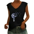 thumbnail image 1 of Birdeem T-Shirts à Col en V pour Femmes Mode Confortable Blouses Féminines Hauts, 1 of 6