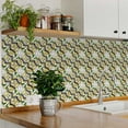thumbnail image 3 of Mi Alma Peel & Stick Tiles - Blue Yellow Vintage Vinyl Backsplash 12x12, 3 of 11