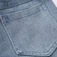 thumbnail image 6 of EnJoCho Teen Girls Cargo Jeans Wide Leg Washed Distressed Baggy Elastic Waist Vintage Denim Trousers Trendy Bottoms For Kids Back-to-School Casual Streetwear Wear, 6 of 9