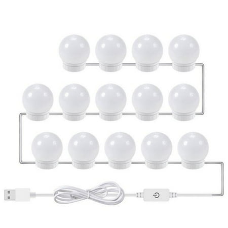 

WIQUOKETT Bulb Vanity Lights for DIY Lighted Makeup Vanity with Dimmable Lights Plug in Makeup Light for Bathroom Wall