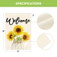 thumbnail image 5 of Sm:)e Summer Sunflower Garden Flag 12 x 18 Inch Double Sided, Welcome Seasonal Farmhouse Yard Outdoor Banner, 5 of 6