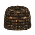 thumbnail image 2 of Haiem Bookshelves Classic Snapback Cap Flat Bill Hat Baseball Cap Adjustable Size Cotton Dad Hat, 2 of 9