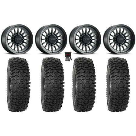 Method 411 14 Wheels Black 32 RC500 Tires Polaris RZR XP 1000 / PRO XP / Ranger XP 900/1000