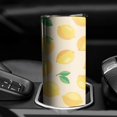 thumbnail image 3 of Lemon Coffee Tumbler with Lid Straw Rust Resistant Travel Cups Modern Tumbler 20 oz for Home Office Supplies Camping Outdoor, 3 of 7