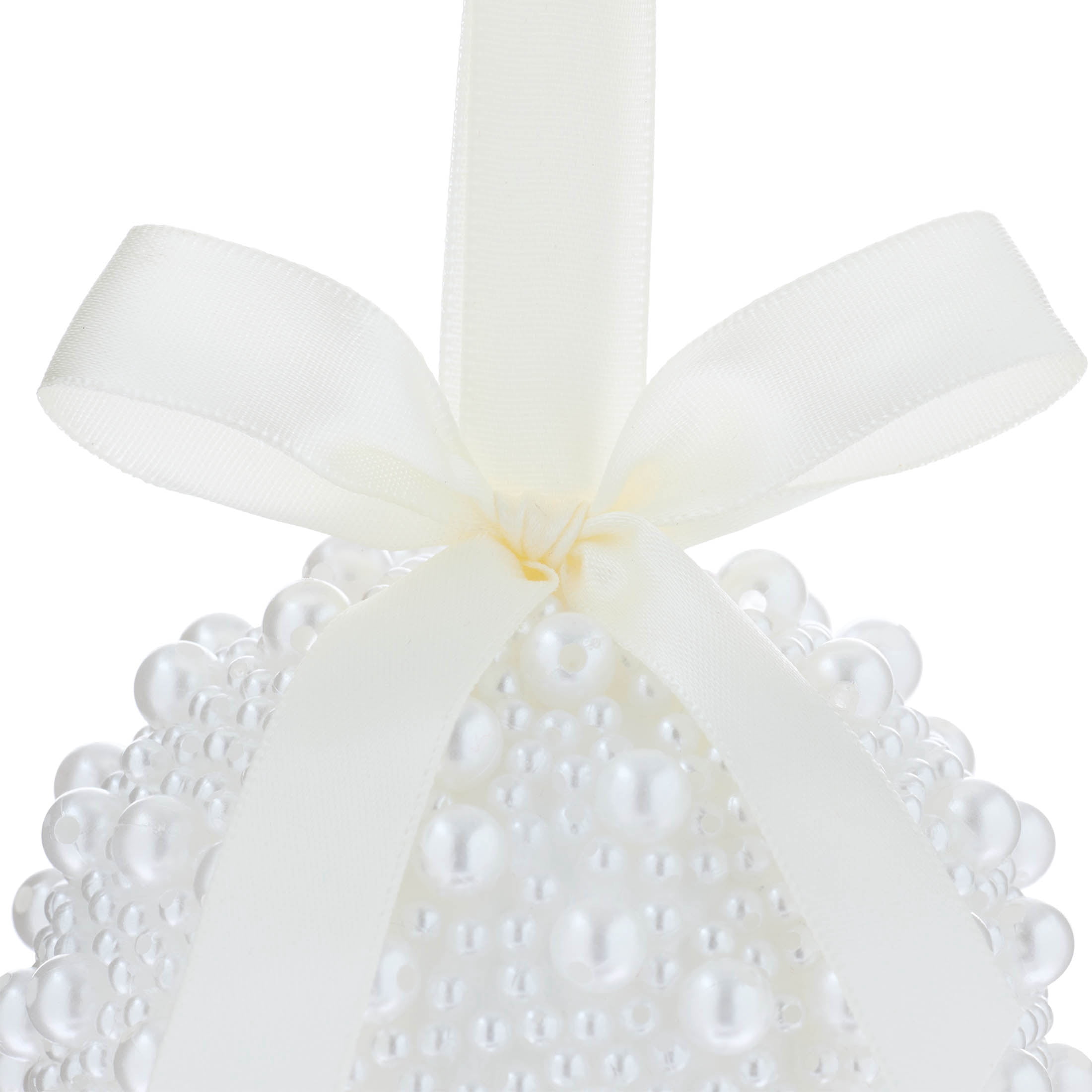 Cream Pearl Ball Christmas Ornament, 3.8", by Holiday Time