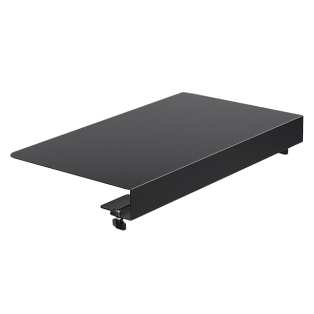 Conector de Escritorio de Esquina con Abrazadera, Acero Negro, 17" Fácil Instalación, para Esquina de Escritorio