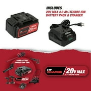 Hyper Tough 20V Max Brushless 1/2-inch Mid-Torque Cordless Impact Wrench with 4.0Ah Lithium-Ion Battery and Charger
