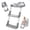 Gray, variant on FYJUCPA Kids Potty Training Seat, Detachable Toddler Toilet Seat Ladder with Adjustable Height, PVC Soft Cushion for Toddlers Boys and Girls