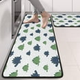 thumbnail image 2 of Kitchen Rugs Sets Of 2,Monochrome Dinosaur Silhouette Pattern Anti Fatigue Kitchen Mat Rugs Non Slip Washable,Decorative Kitchen Floor Mats for Kitchen,Sink,Laundry,17"x47"+17"x47", 2 of 5