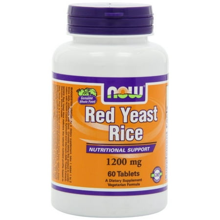 Now Foods Red Yeast Rice Extract 1200Mg 60 Tabs (Pack Of 2