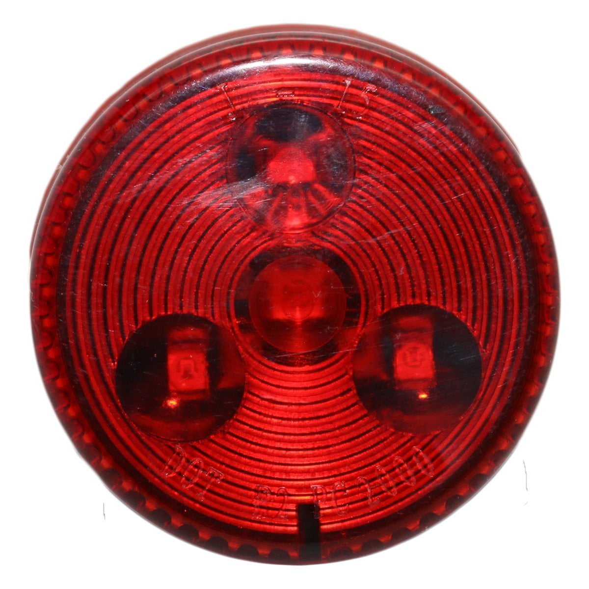 2 Inch Round Red Clearance Side Marker Light 4 LED HDV3001R