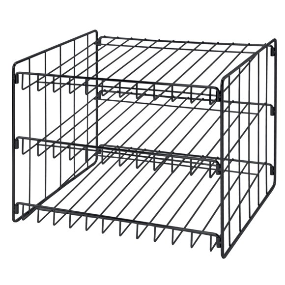 Estante para latas Kitchen Details 37x29x28 cm negro de 3 niveles