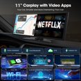 thumbnail image 2 of Pantalla CarPlay inalámbrica LAMTTO de 11" con cámara de reversa HD, 2 of 9
