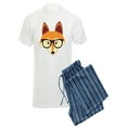 thumbnail image 1 of CafePress - Cute Hipster Fox With Glasses Pajamas - Men's Light Pajamas, 1 of 1