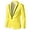 Yellow, variant on GaThRRgYP Mens Outwear Plus Size Long Sleeves Coat,Men Solid Casual Long-Sleeved Slim Single-Row One-Button Small Suit Coat