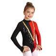 thumbnail image 5 of CHICTRY Kids Girls Circus Trapeze Leotard Long Sleeve Sequins Bodysuit Halloween Cosplay Party Costume Jumpsuit Red 12, 5 of 7