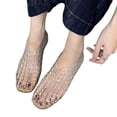 thumbnail image 1 of Zapatos Playa Sandalias Cristal Huecas Malla Transparente Likrtyny Blanco 38, 1 of 9