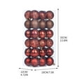 thumbnail image 6 of OEFNTAC Decorations Christmas Ball Set Electroplated Christmas Decorative Balls 36pcs Halloween, 6 of 7