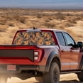 thumbnail image 3 of SEANATIVE Truck Rear Window Decal See Through Vinyl Back Window Decal for Pickup Truck, Waterproof UV Resistant, 66.9 x 22.4 Inches Vehicle Car Decorations, Hunting Forest Theme Orange Leaf, 3 of 7