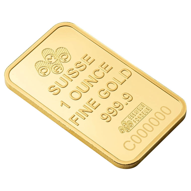 1 oz PAMP Suisse Lady of Justice Gold Bar .9999 Fine (in Assay