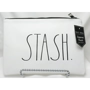 Rae Dunn By Magenta STASH. Large Letter 10" x 7" Zippered Pouch
