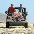 thumbnail image 6 of Butterfly Flowers Heavy Duty Spare Tire Cover Modern Butterflies Waterproof Sun Protection Universal Fit for Trailers SUV Truck Camper Travel 15inch Waterproof Dust-Proof Universal, 6 of 8