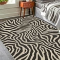 thumbnail image 5 of 1PC Zebra-patterned Area Carpet Local Carpet, Lightweight Washable Easy-to-Manage Carpet Floor Mat Festival Gift, Suitable for Living Room, Bedroom, Dining Room, Office, Bathroom, Room Accessories, 5 of 8