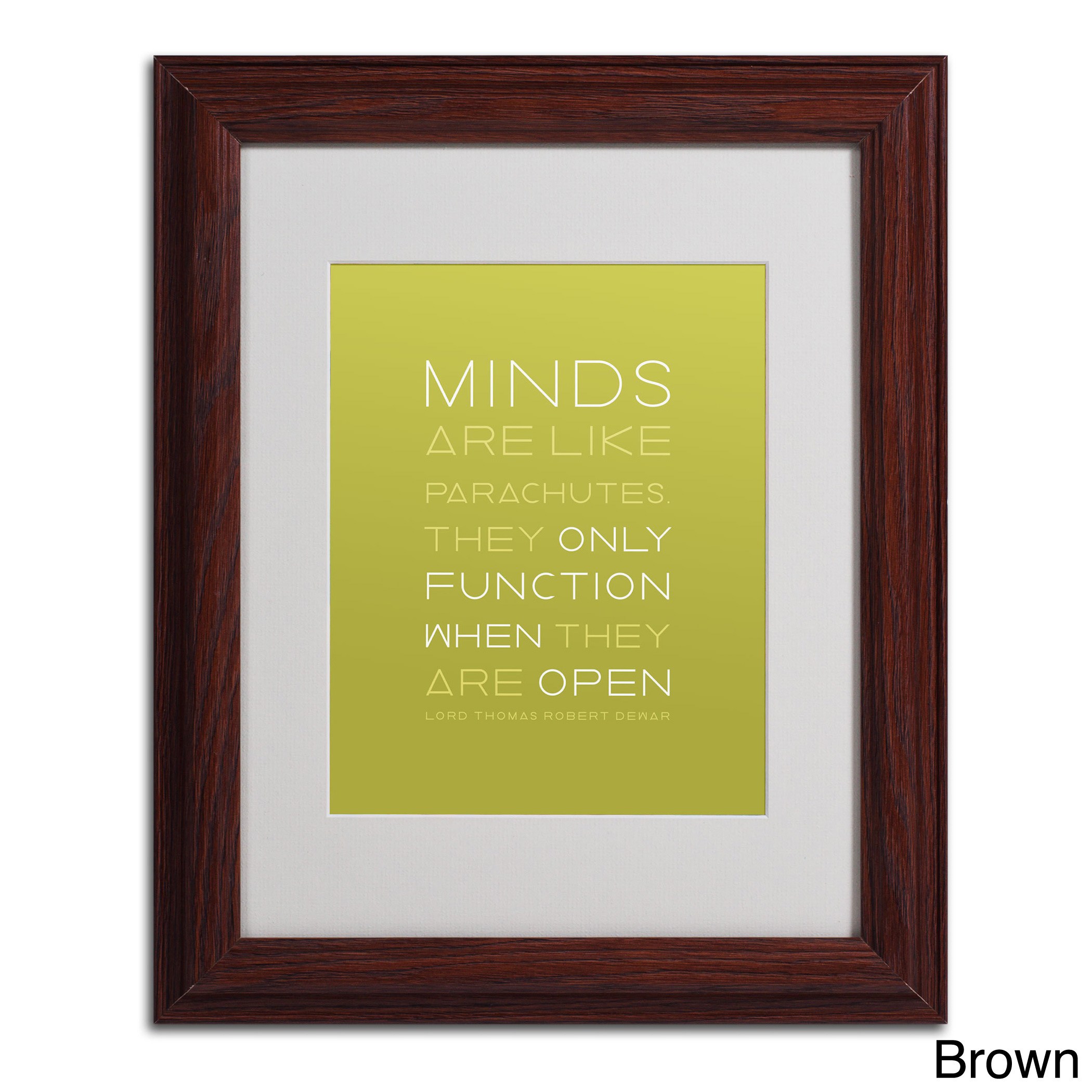 Trademark Fine Art "An Open Mind" Matted Framed Canvas Art by Megan Romo