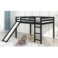 thumbnail image 2 of Loft Bed with Slide and Ladder for Boys and Girls, Full Size Wood Loft Bed Frame with High Safety Guard Rails, Multifunctional Design Wooden Bed Frame with Headboard and Footboard for Bedroom Dorm, 2 of 7