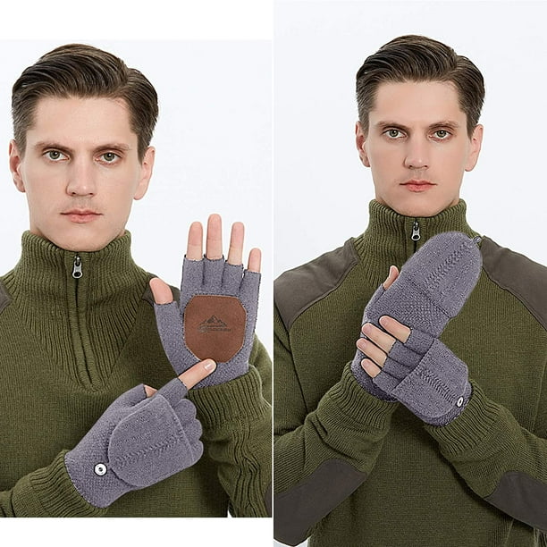 Mens gloves fingerless deals