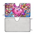 thumbnail image 3 of Kirby Star Allies Poster Car Windshield Sunshade Umbrella Foldable Reflective Sun Visor Front Window Cover Protector Accessories, 3 of 8
