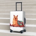 thumbnail image 5 of Cozy Knitting Llama Luggage Cover Anti Scratch, Elastic Suitcase Protector Suitcase Covers for Luggage Fits 18-32 Inch Luggage, 5 of 5