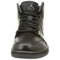 thumbnail image 5 of Nike 554724-021 : Men's Air Jordan 1 Mid Black/Black/Dark Grey Basketball Shoe (10.5 D(M) US), 5 of 5