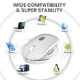 thumbnail image 2 of Wireless Office Mouse with Battery Level Visible, Ultra Slim 2.4G Rechargeable 1600 DPI for PC/MacBook, 2 of 9