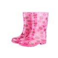 thumbnail image 1 of NOKIO Boys Girls 𝗪aterproof Rain Boot𝗌, High Ankle Kids Rain Boot𝗌 Toddler, Kids Toddler Solid Color Boot𝗌 with Easy On Handles and Girls Toddler Fall Shoes, 1 of 4