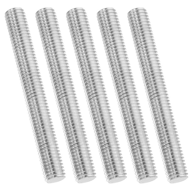 Uxcell Tige Entièrement Filetée 1/2 Pouces-13, 5 Pcs Filetage en Acier Inoxydable 304 Longueur 4.3 Pouces