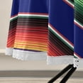 thumbnail image 5 of Coolnut 60" Mexican Serape Stripes Outdoor Round Tablecloth, Waterproof Stain-Resistant Non-Slip Circular Tablecloth with Umbrella Hole and Zipper for Tabletop Backyard Party BBQ Decor, 5 of 7