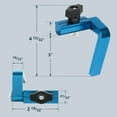 thumbnail image 3 of POWERTEC 3" Fence Flip Stop, Patent Pending Curved-Based T Track Stop for Miter Saw, Table Saw, Drill Press, Router Table, Miter Gauge, T Track Accessories with T Bolt for Woodworking (72041N), 3 of 7